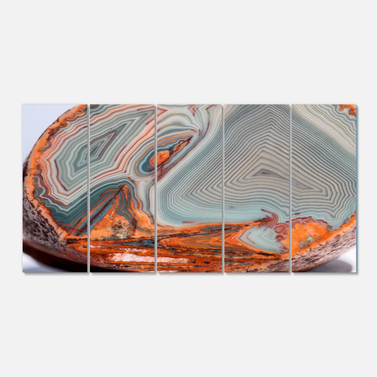 Designart - Beautiful Lake Superior Agate - Abstract Canvas Art Print
